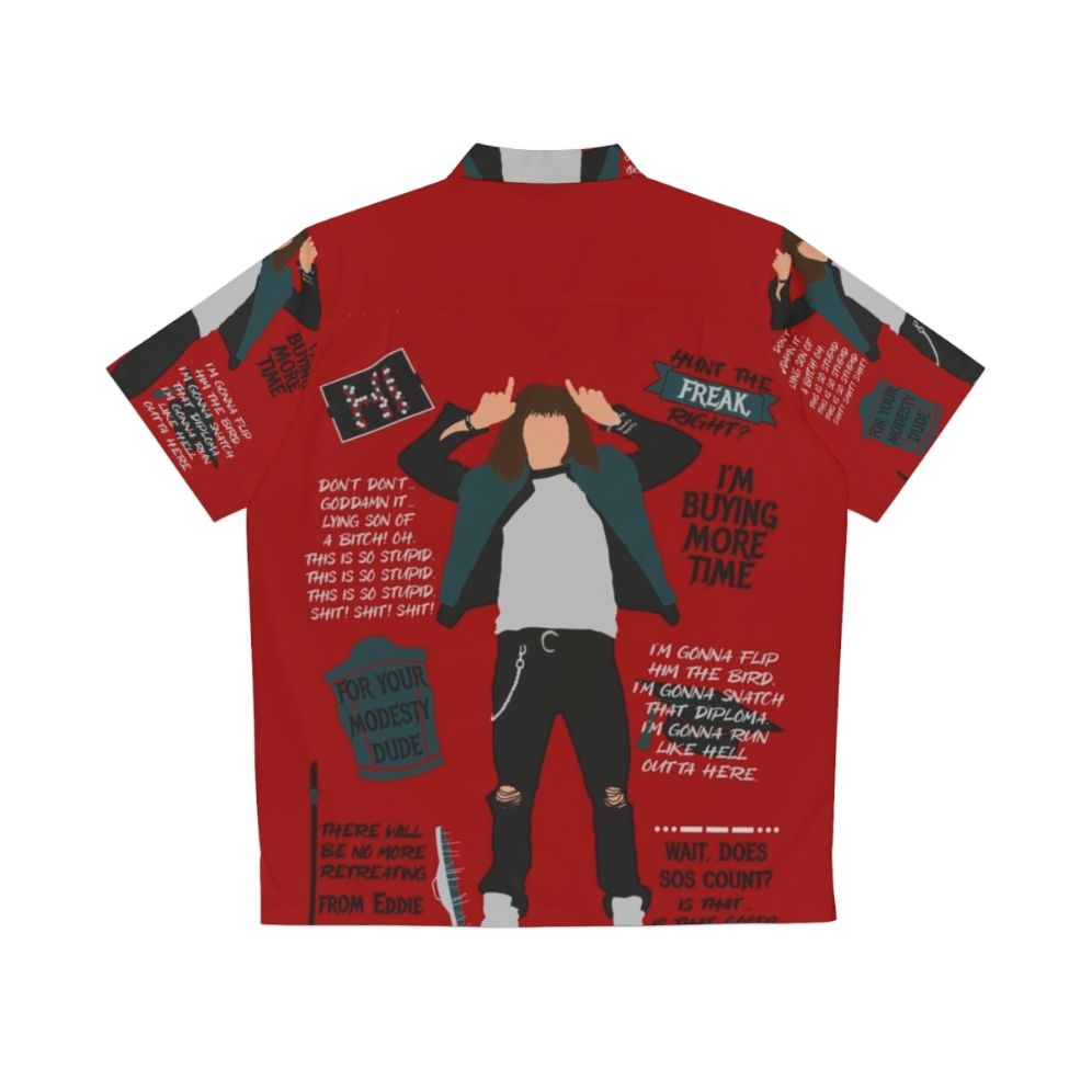 Eddie Munson Stranger Things Quotes Hawaiian Shirt - Back