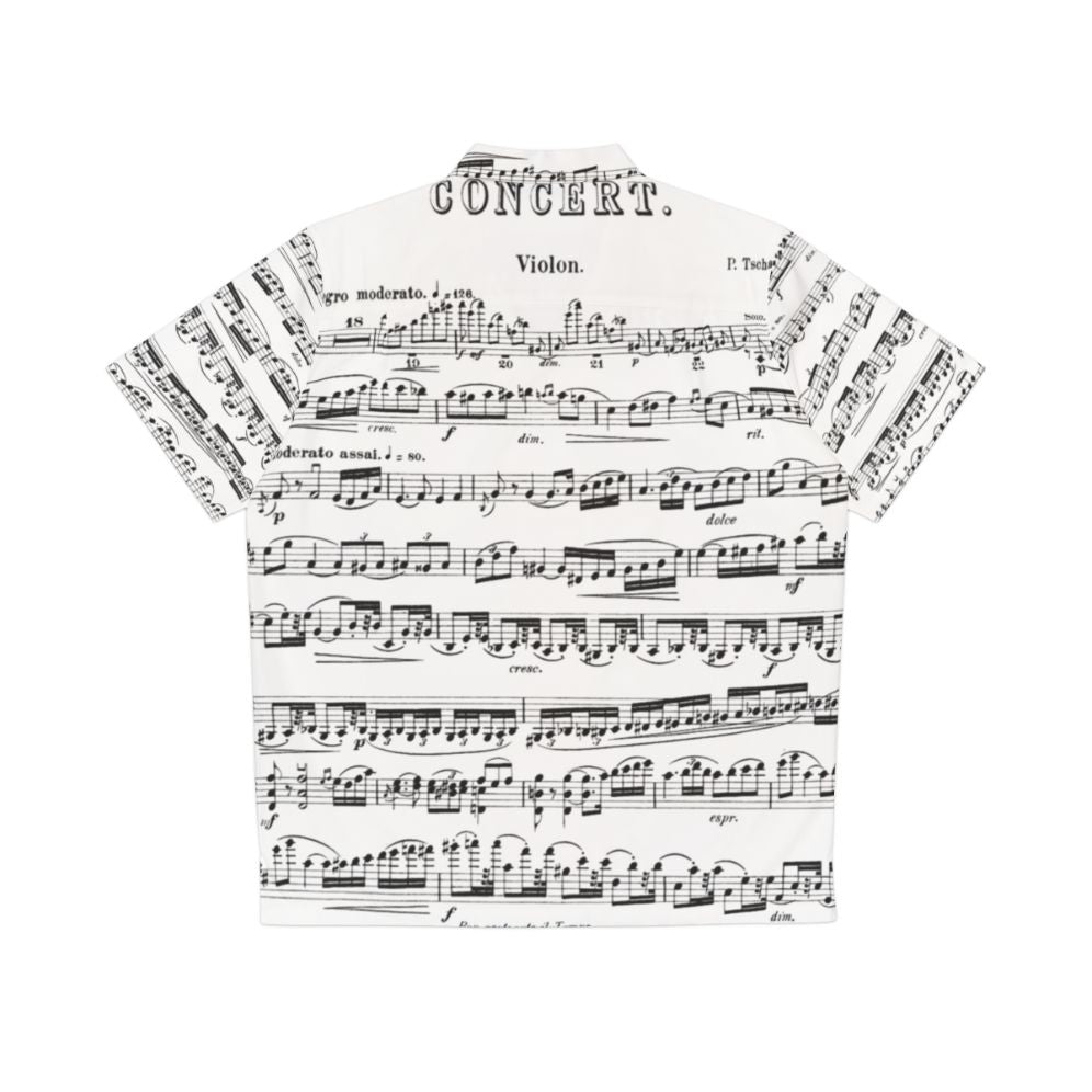 Tchaikovsky Violin Concerto Hawaiian Shirt - Back