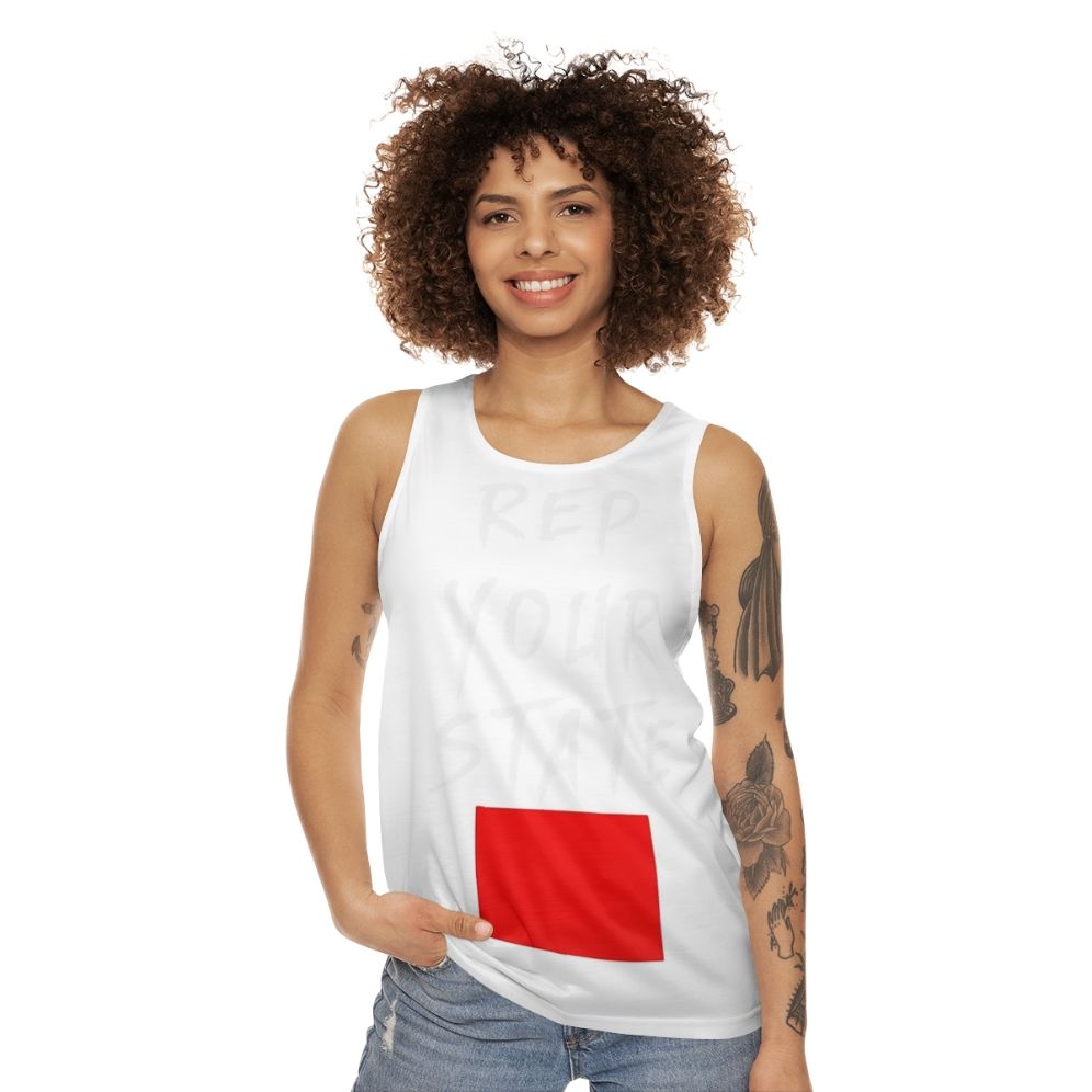 Unisex Wyoming State Pride Tank Top - women