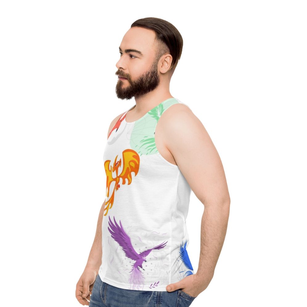 Phoenix legendary animal unisex tank top - men side