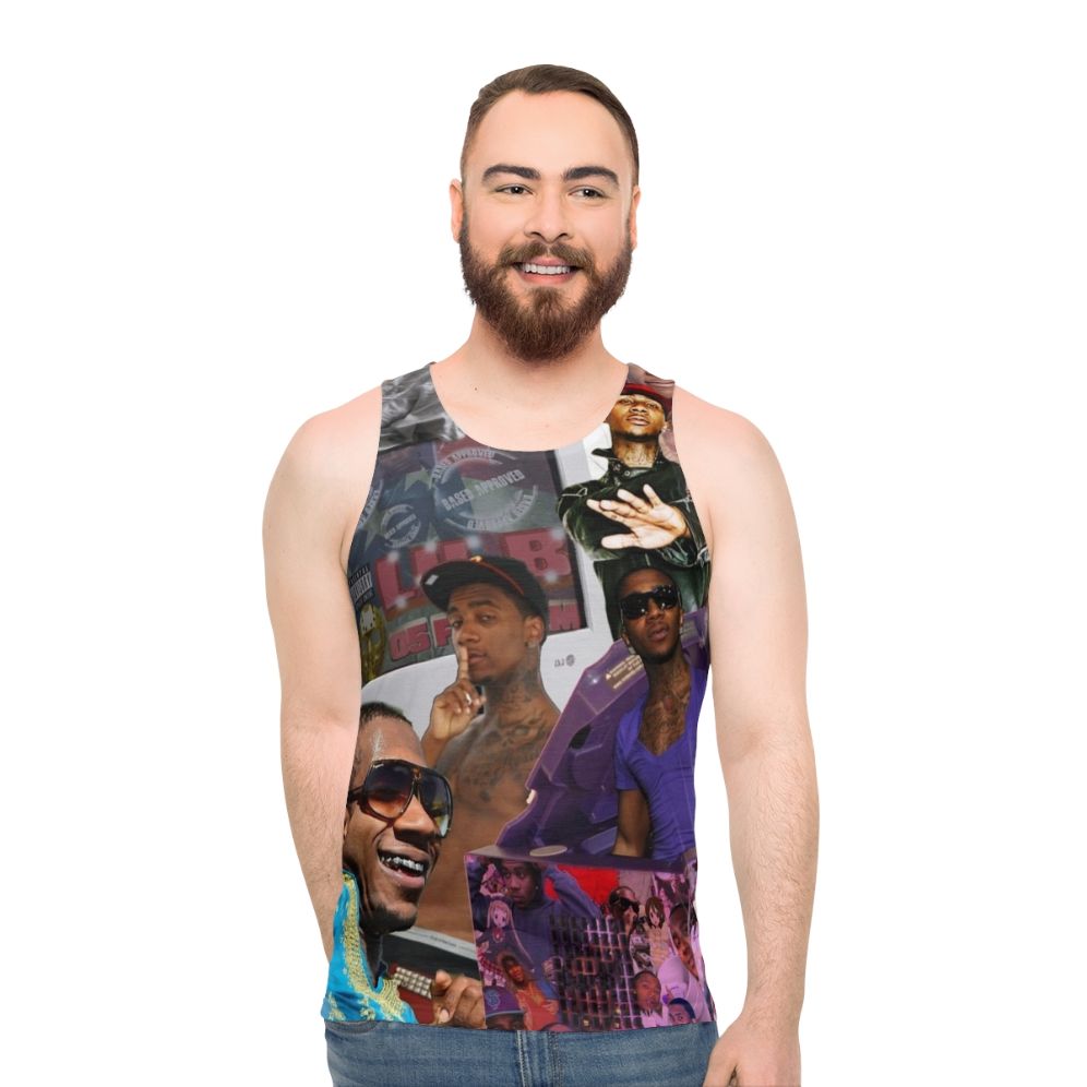 Based Unisex Tank Top with Lil B Basedgod Inspired Design - men