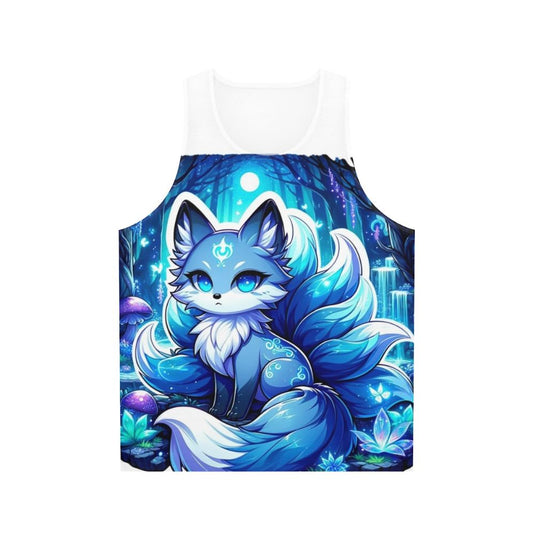 Mystic azure fox legendary animals unisex tank top