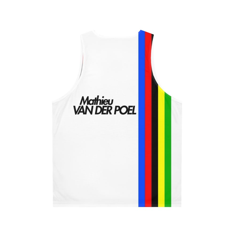 Mathieu Van Der Poel World Champion Unisex Cycling Tank Top - Back