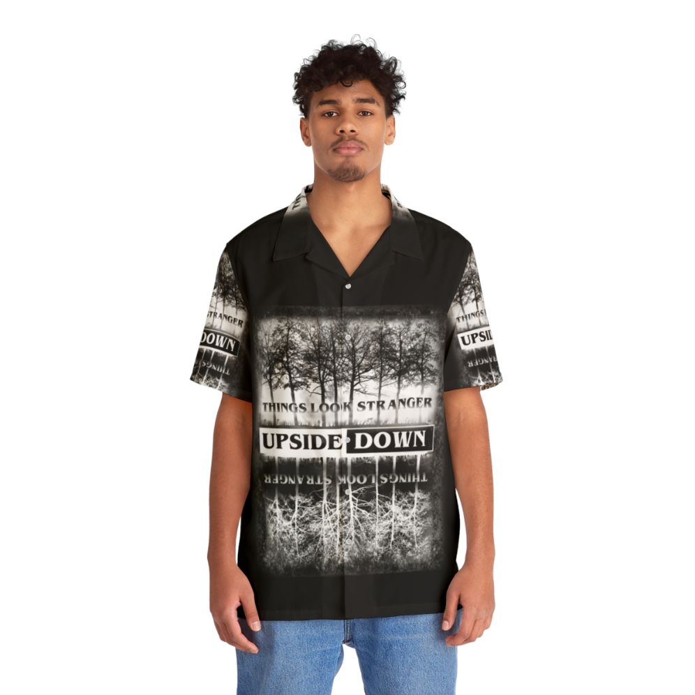 Stranger Things Upside Down Design Hawaiian Shirt - People Front