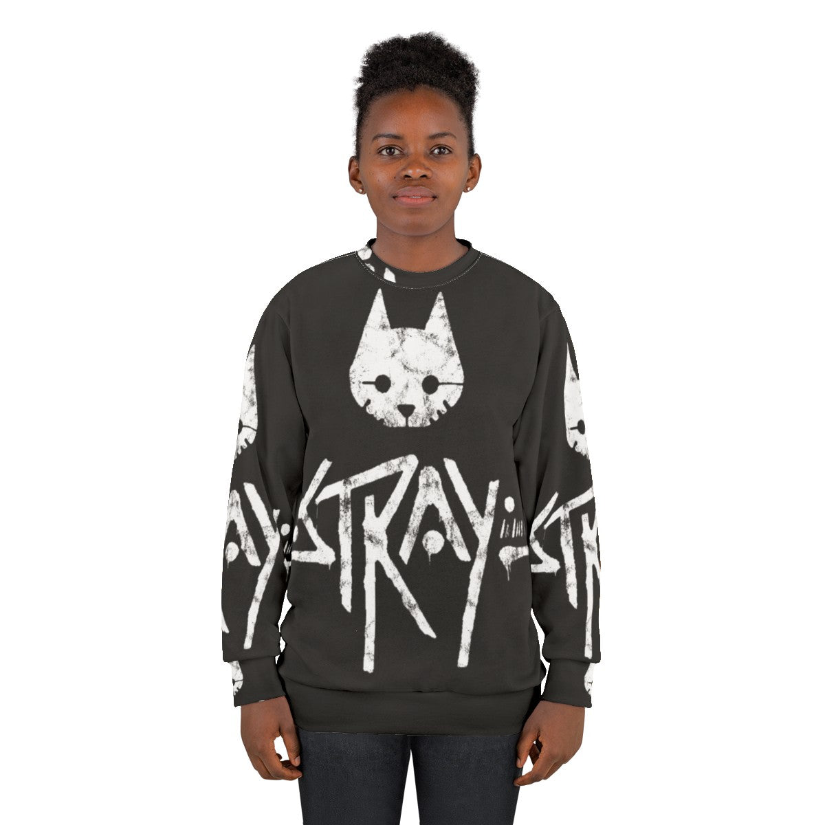 Stray PS5 Gaming Sweatshirt with Cat Logo - women