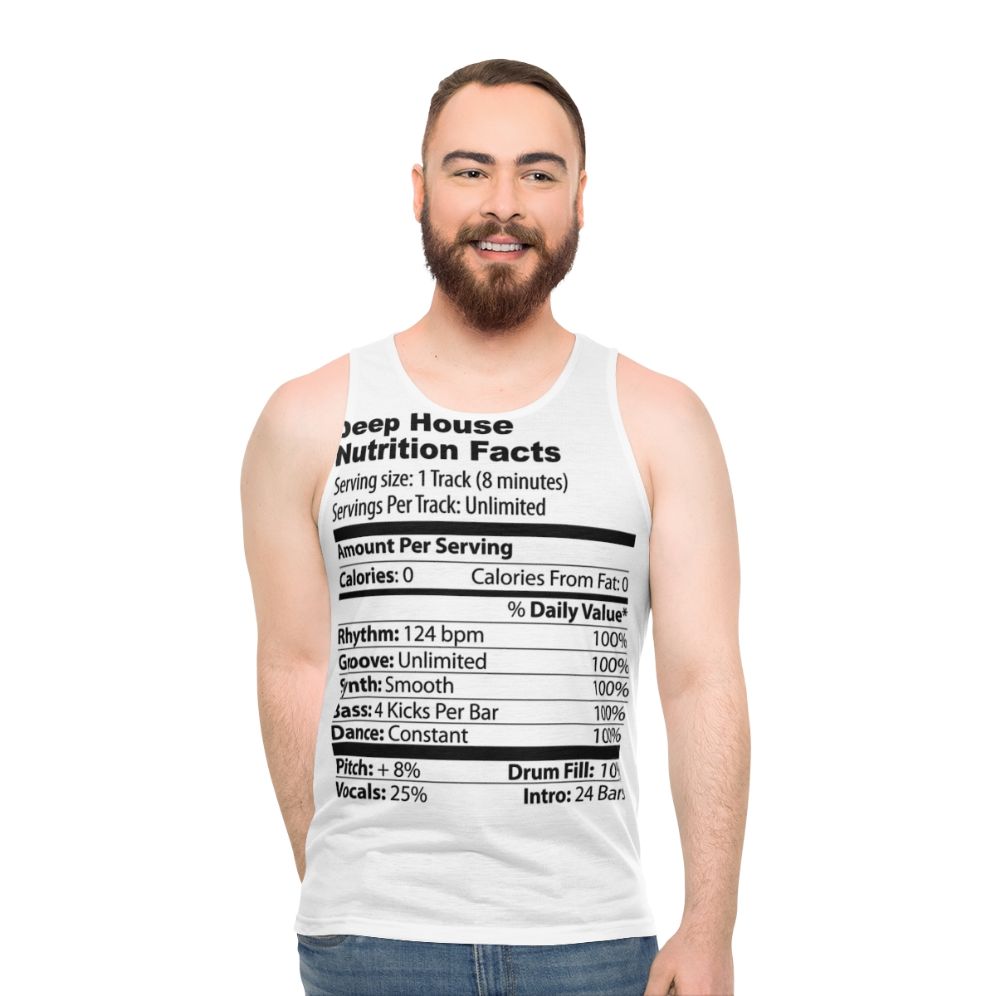 Unisex deep house dance tank top - men