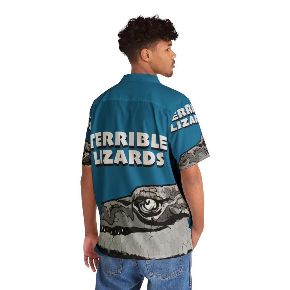 Terrible Lizards Dinosaur Hawaiian Shirt - People Back