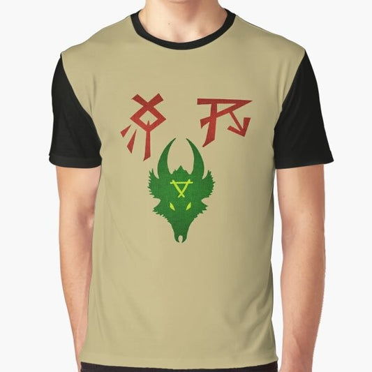 Ikit Claw's Clan Skryre faction symbol graphic t-shirt