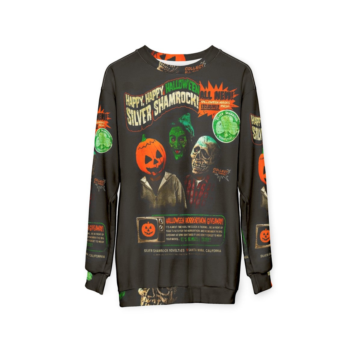 Halloween 3 Season of the Witch Cult Sweatshirt - hanging