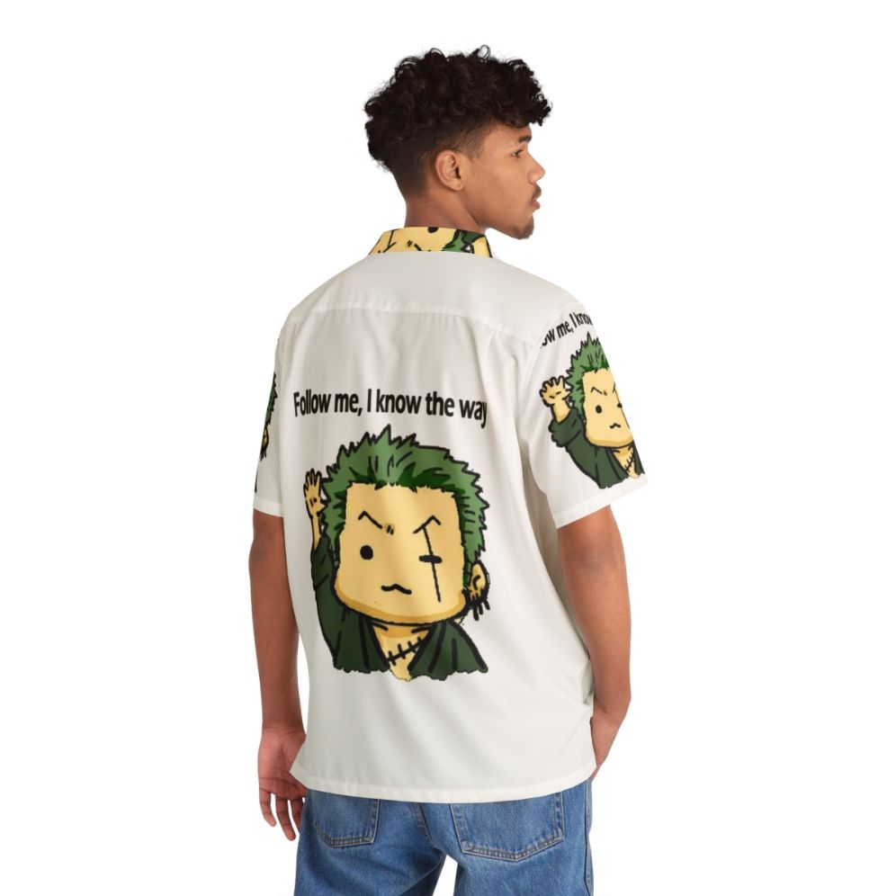 One Piece Roronoa Zoro Hawaiian Shirt - People Back