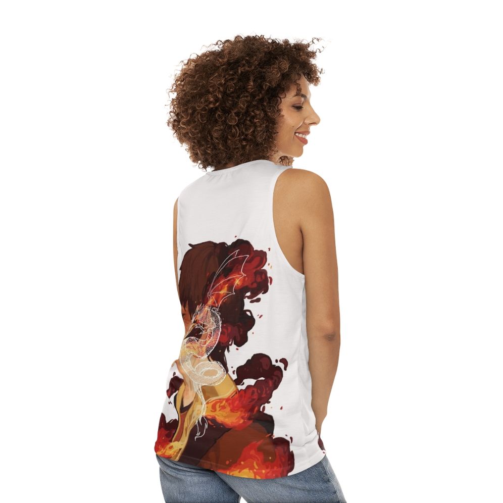 Zuko Unisex Avatar the Last Airbender Firebender Dragon Tank Top - women back