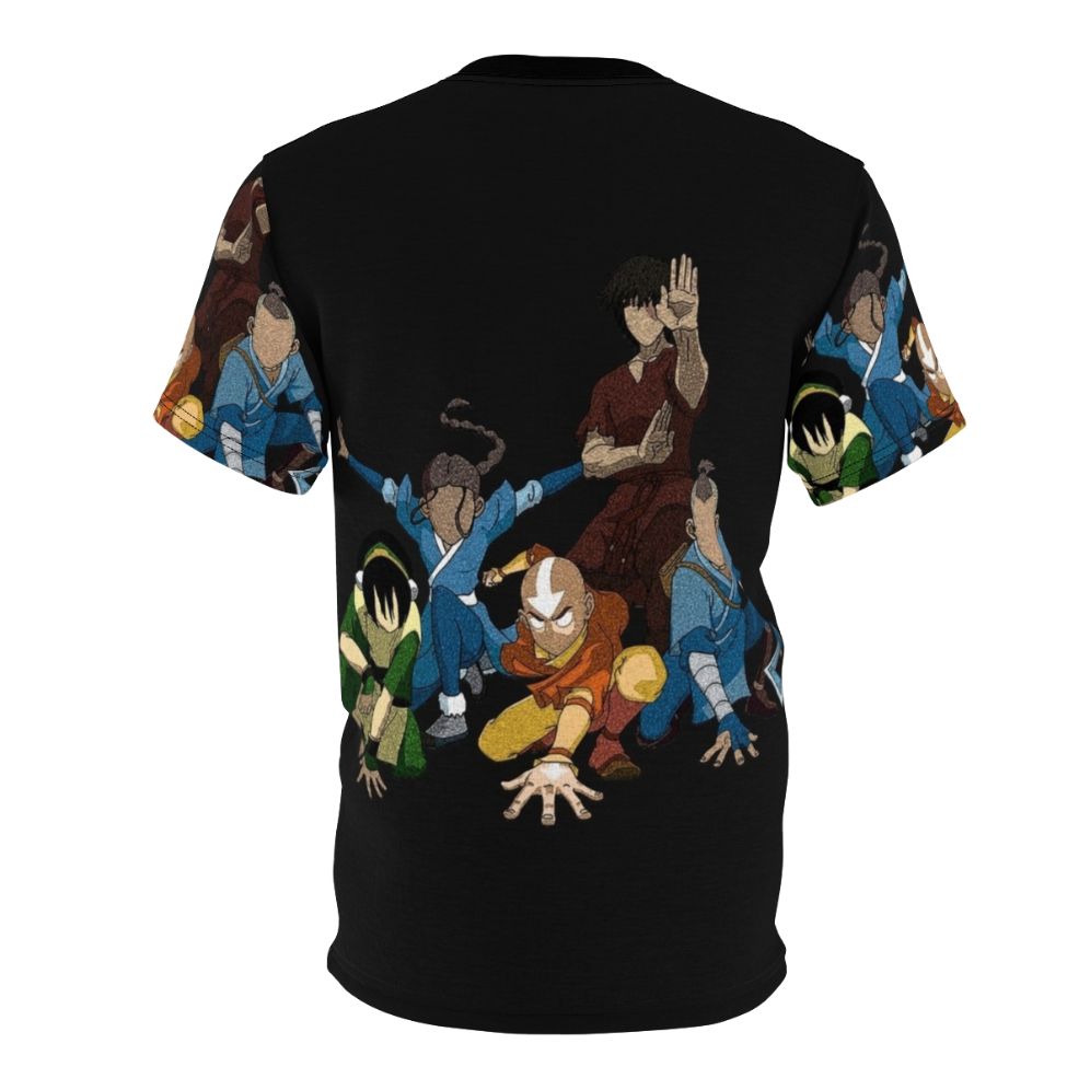 Illustrated Avatar: The Last Airbender inspired design on a t-shirt - Back