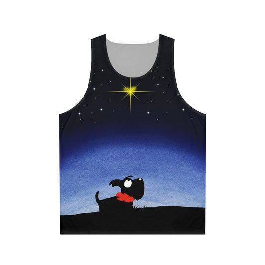 Scottie dog star unisex tank top