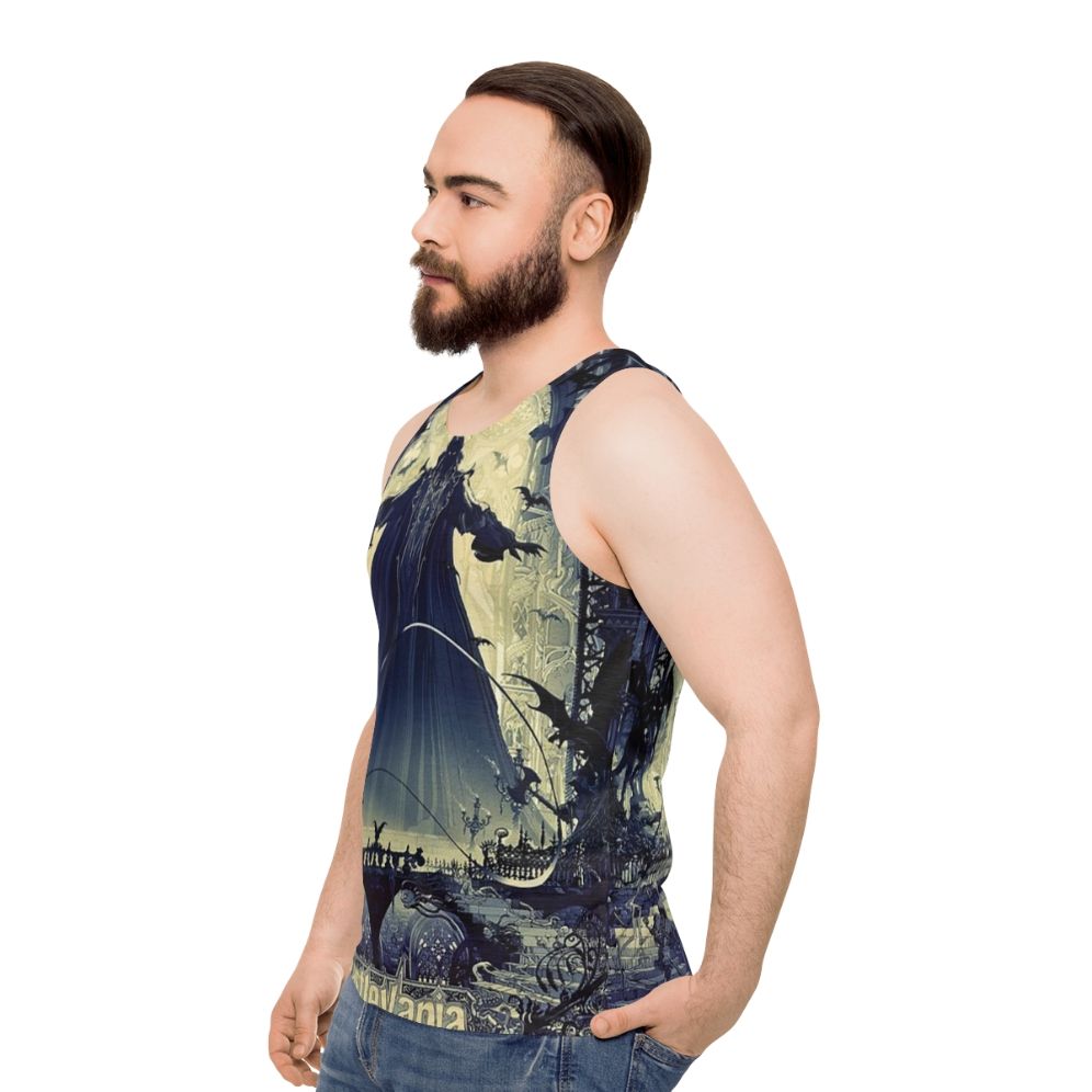 Castlevania unisex gaming tank top - men side