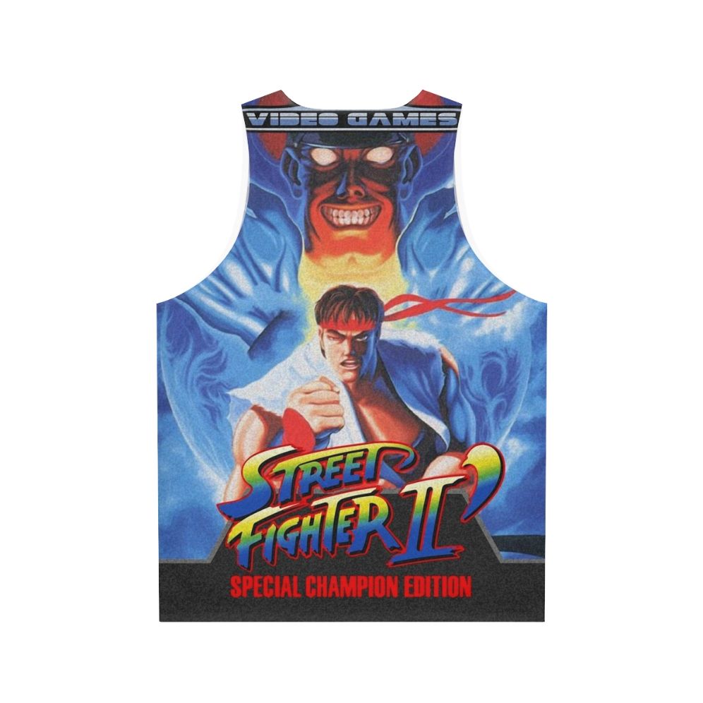 Street Fighter II Retro Unisex Tank Top - Back