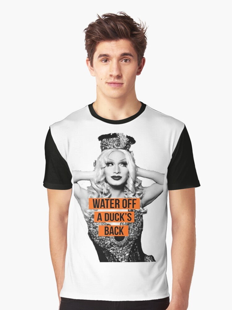 Graphic t-shirt featuring Jinkx Monsoon, a popular drag queen from RuPaul's Drag Race. - Men