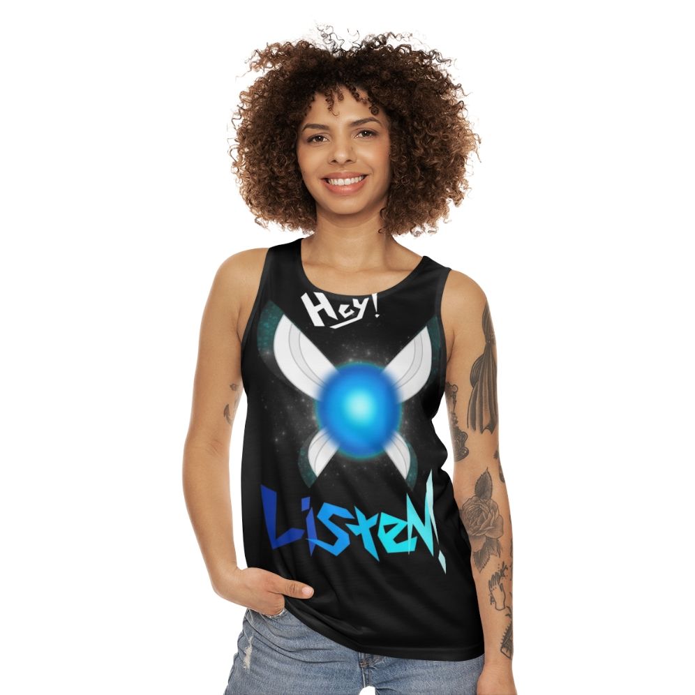 "The Legend of Zelda Navi 'Hey Listen' Unisex Tank Top" - women