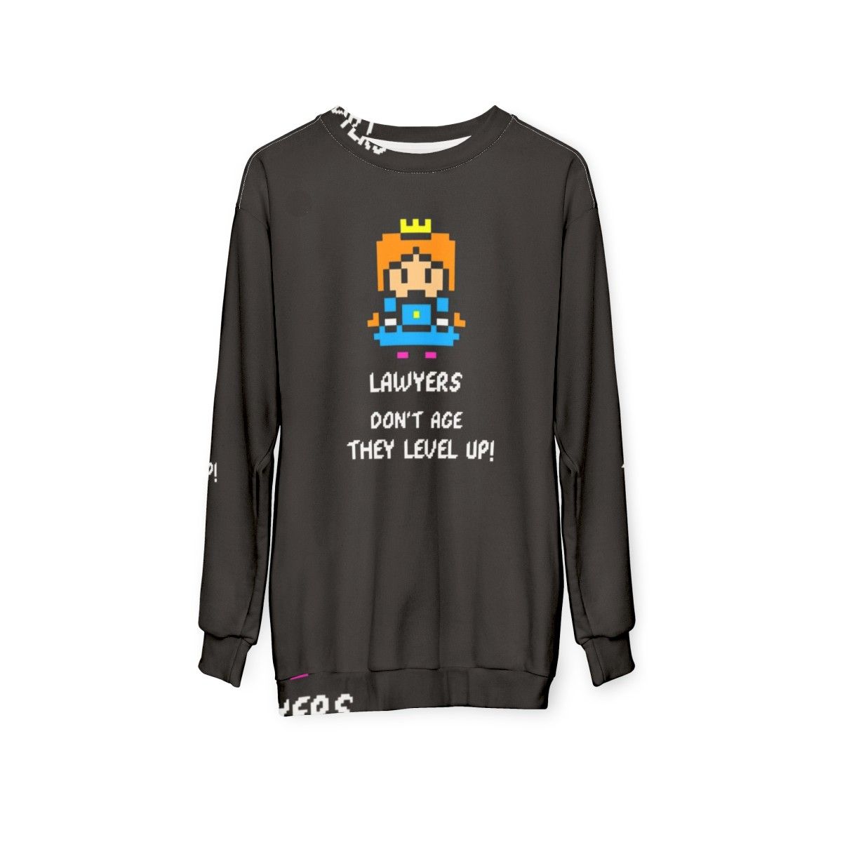 Lawyers Don't Age They Level Up Gamer Sweatshirt - hanging