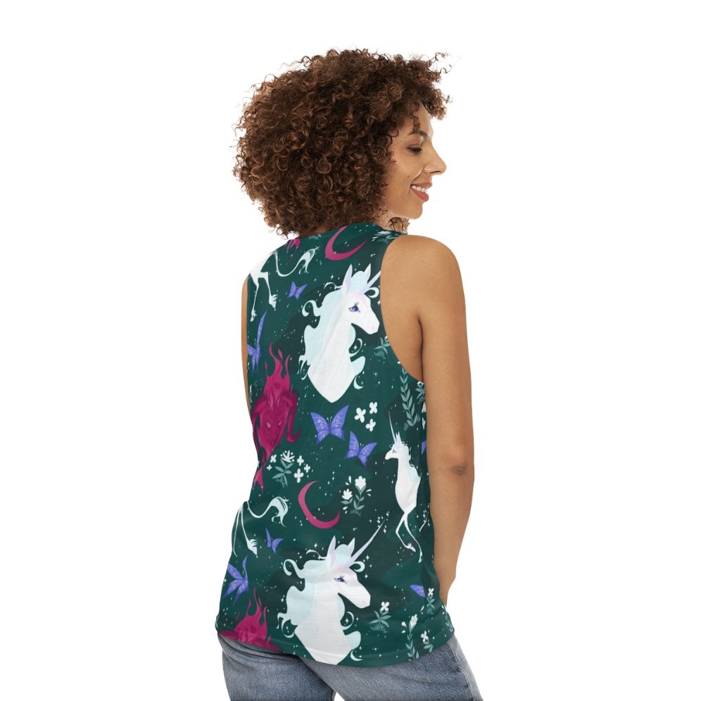 The Last Unicorn Unisex Tank Top - women back