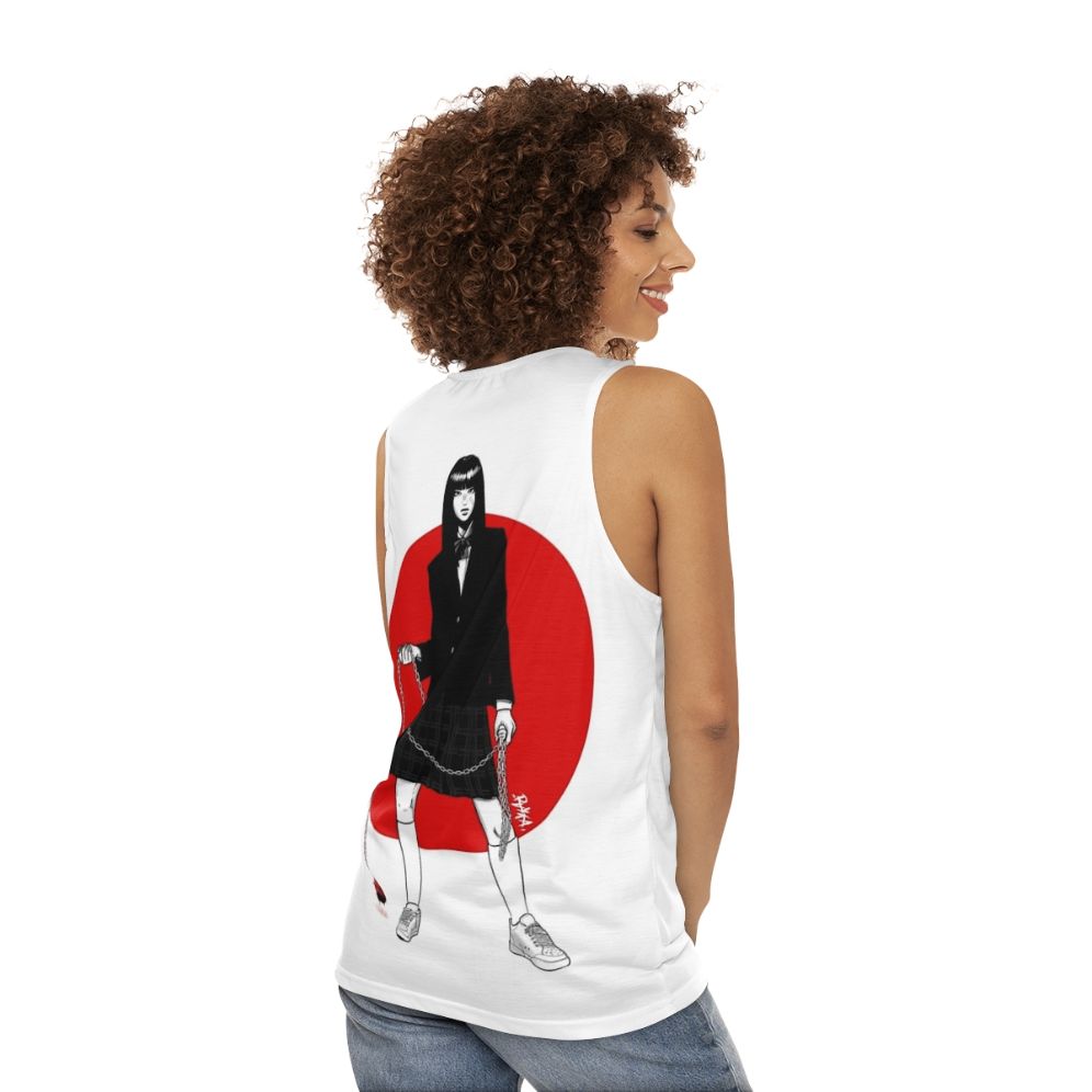 Gogo Yubari Unisex Tank Top - women back