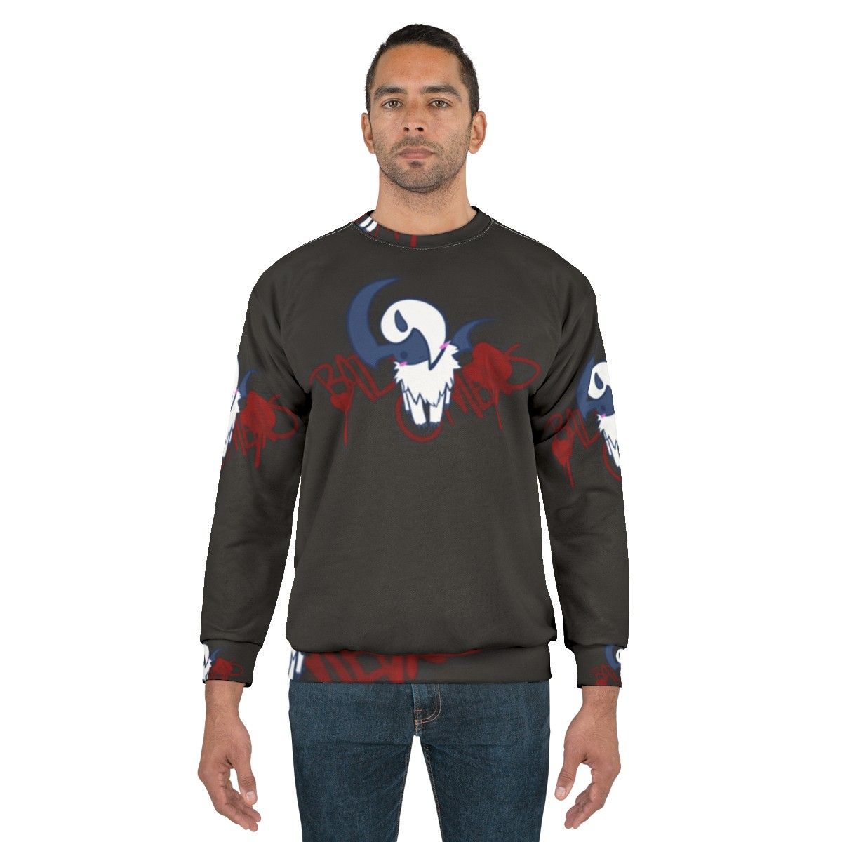 Bad Omens V-Neck Castlevania Sweatshirt with Alucard Inspired Design - men