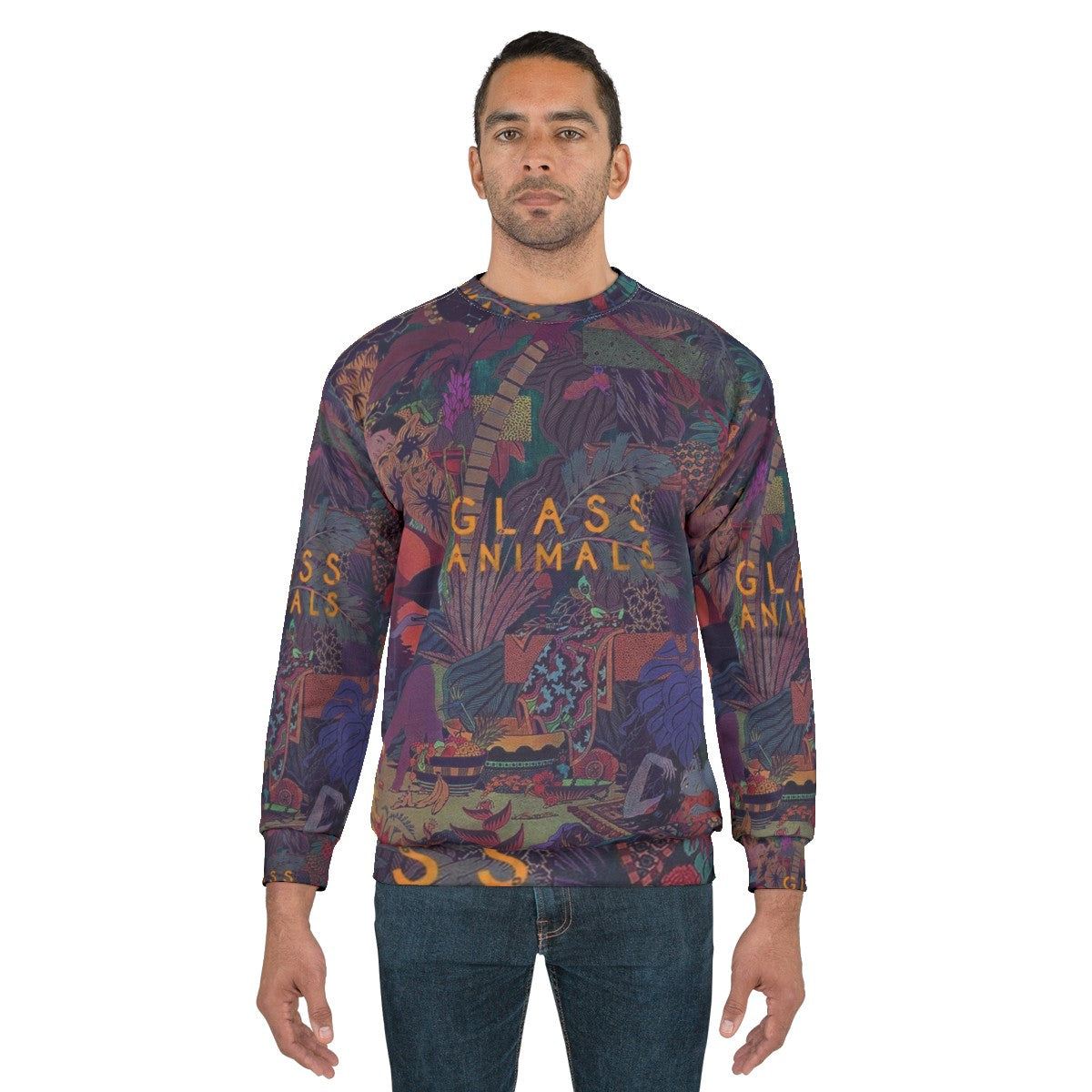 Glass Animals Zaba Sweatshirt featuring the iconic album art - men