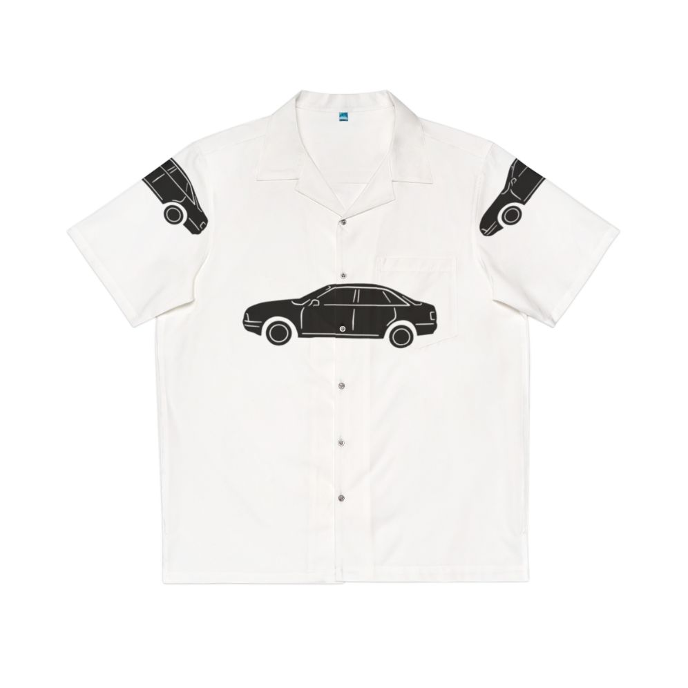 Audi 80 Hawaiian Shirt with Retro German Car Silhouette