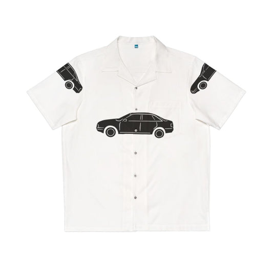 Audi 80 Hawaiian Shirt with Retro German Car Silhouette