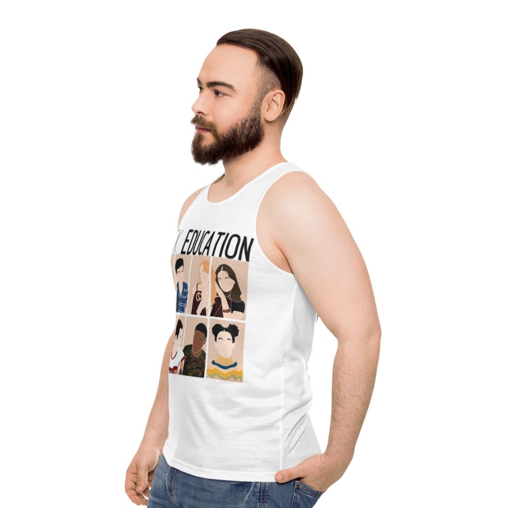 Sex Education Netflix Unisex Tank Top - men side