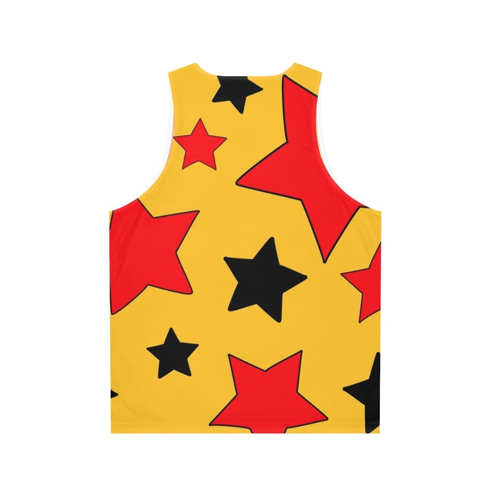 Wizard stars unisex tank top with pop art and underground comic influences - Back