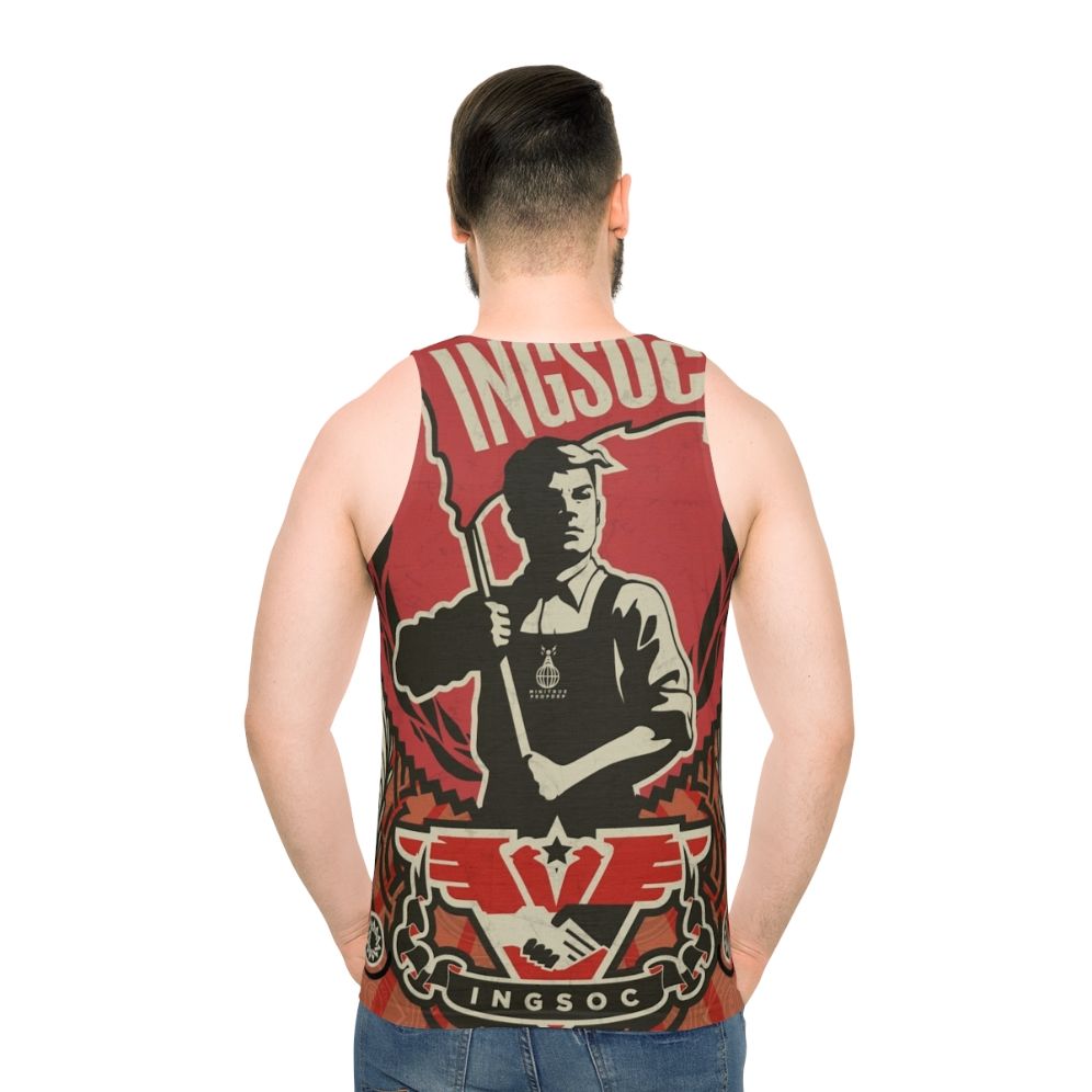 Unisex 1984 Ingsoc Propaganda Tank Top - men back