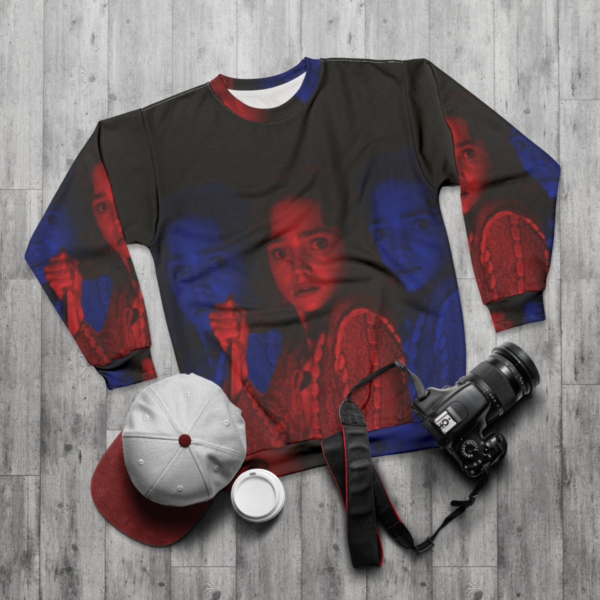 Pop Art Suspiria Horror Movie Sweatshirt - flat lay