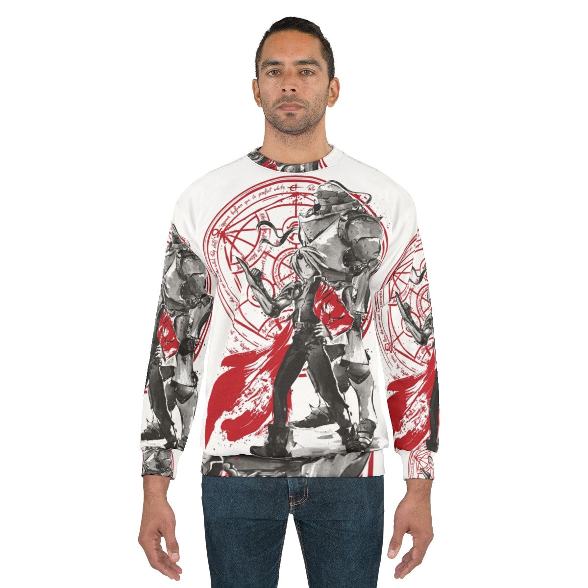 Fullmetal Alchemist Brotherhood Sumi E Sweatshirt - men