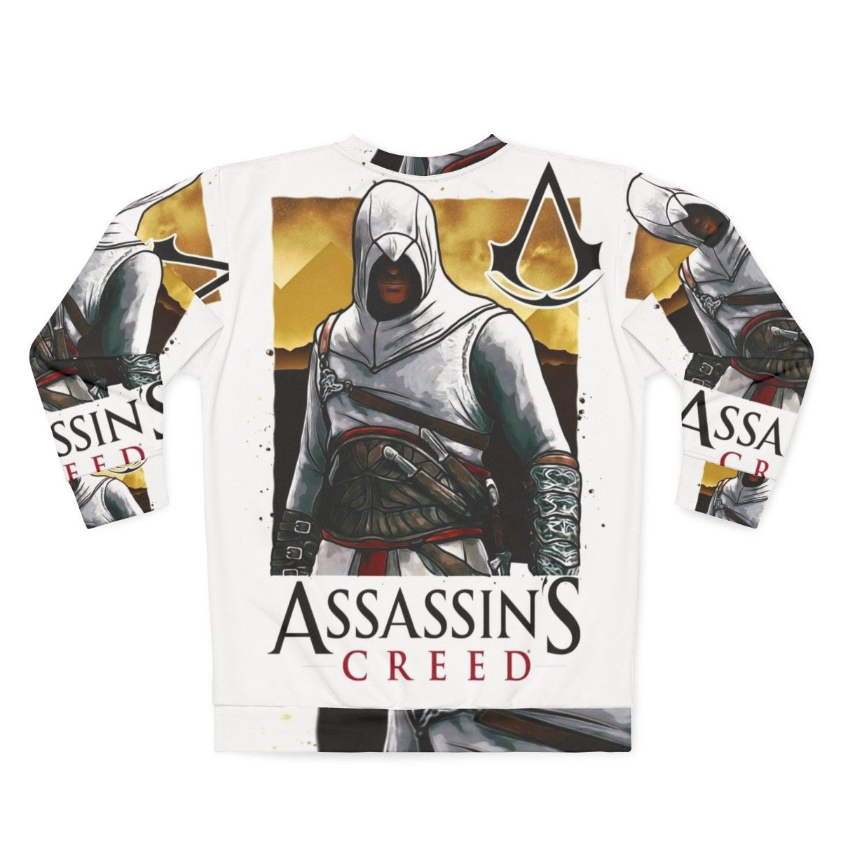 Assassin's Creed Sweatshirt featuring iconic game elements - Back