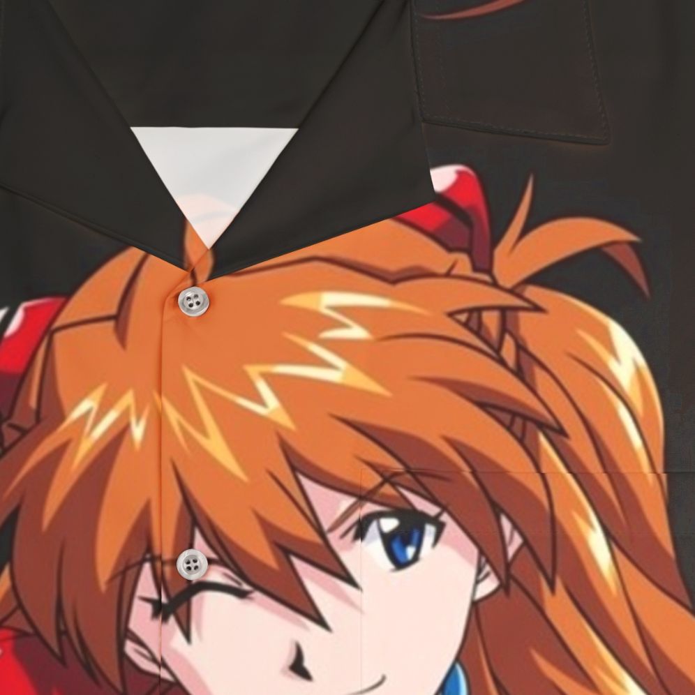 Asuka Langley Soryu Hawaiian Shirt from Neon Genesis Evangelion - Detail