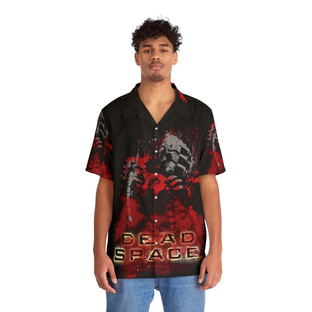 Dead Space Isaac Clarke Horror Hawaiian Shirt - People Front