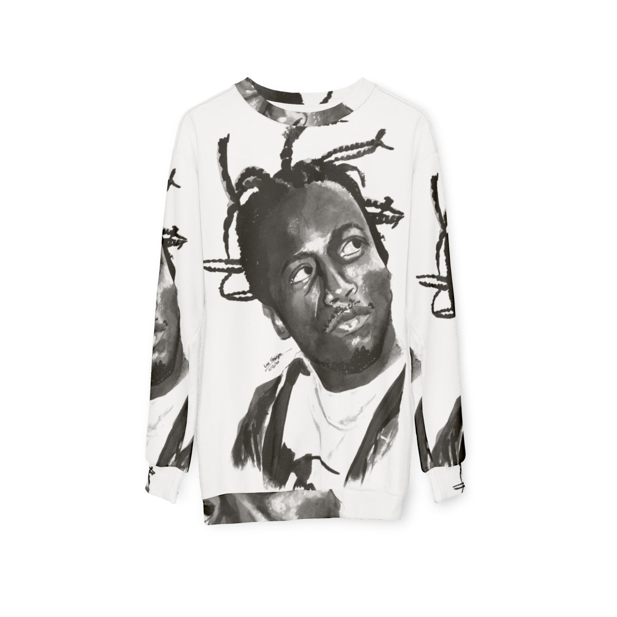 ODB Ink Portrait 2 Hip Hop Sweatshirt - hanging