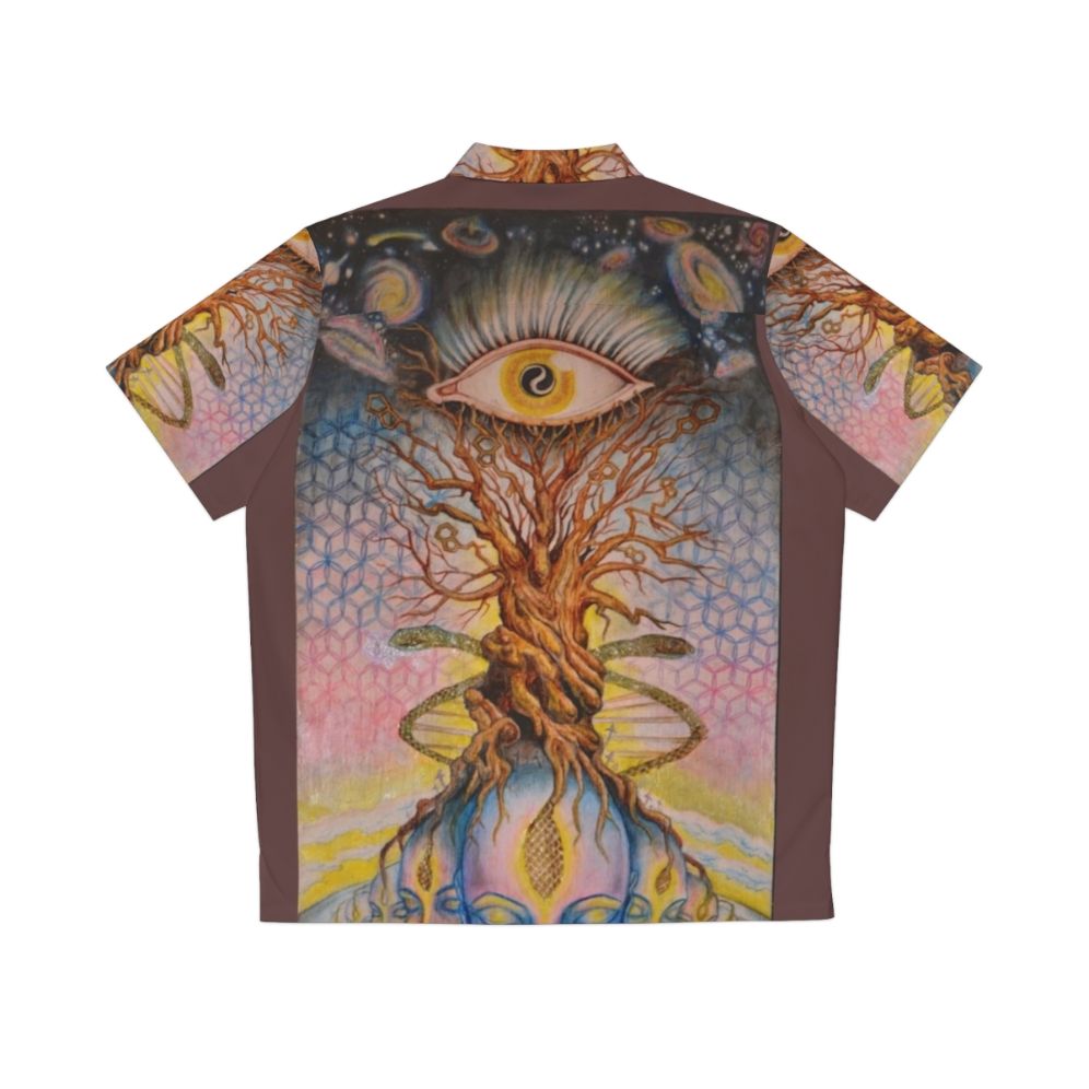 Pineal gland Hawaiian shirt featuring visionary art design - Back