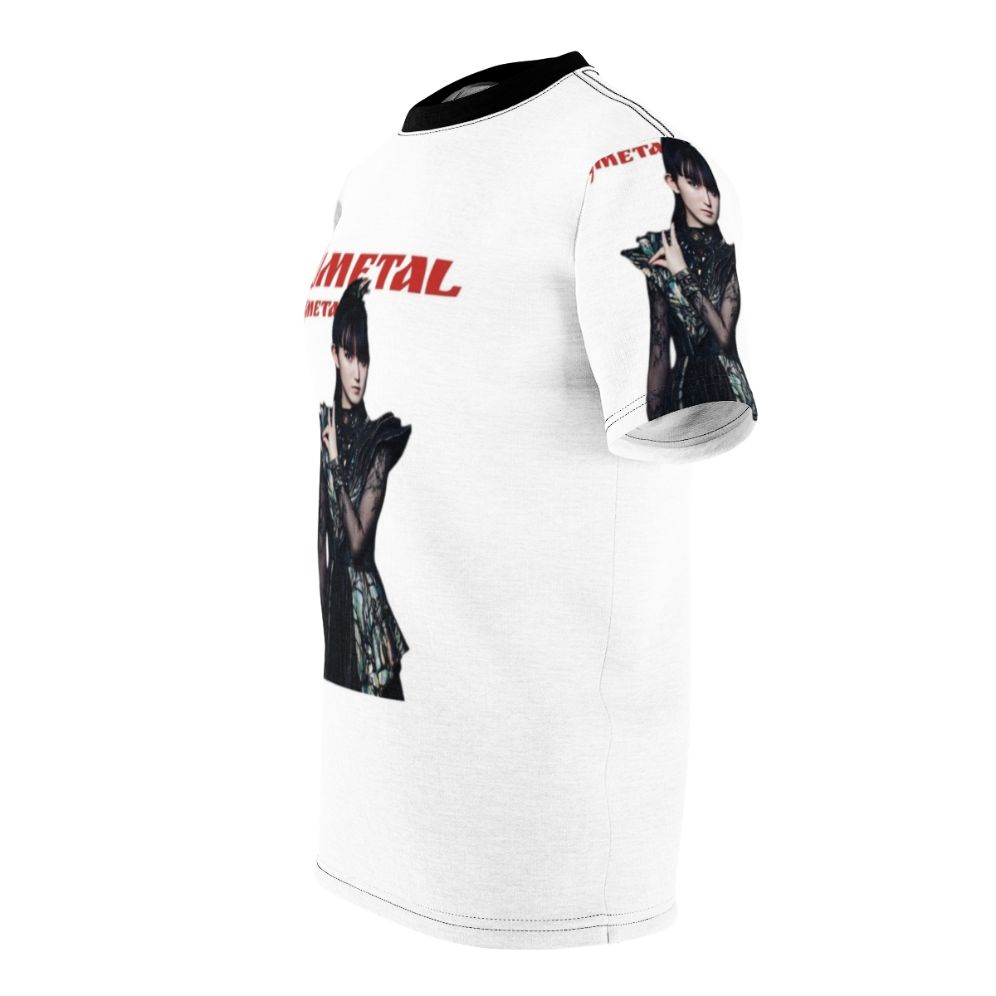 Sumetal-inspired all-over-print t-shirt featuring Japanese metal band design - men left