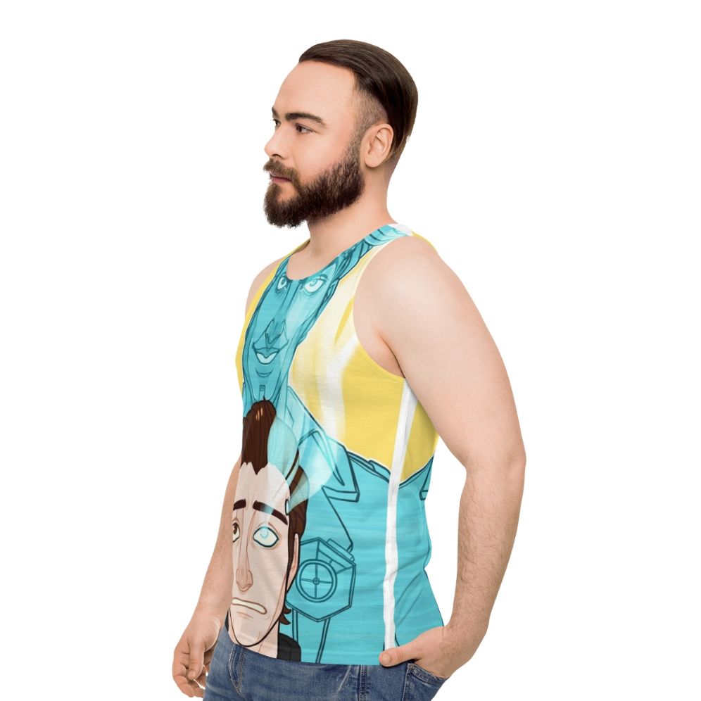 Rhysie Unisex Tank Top - men side