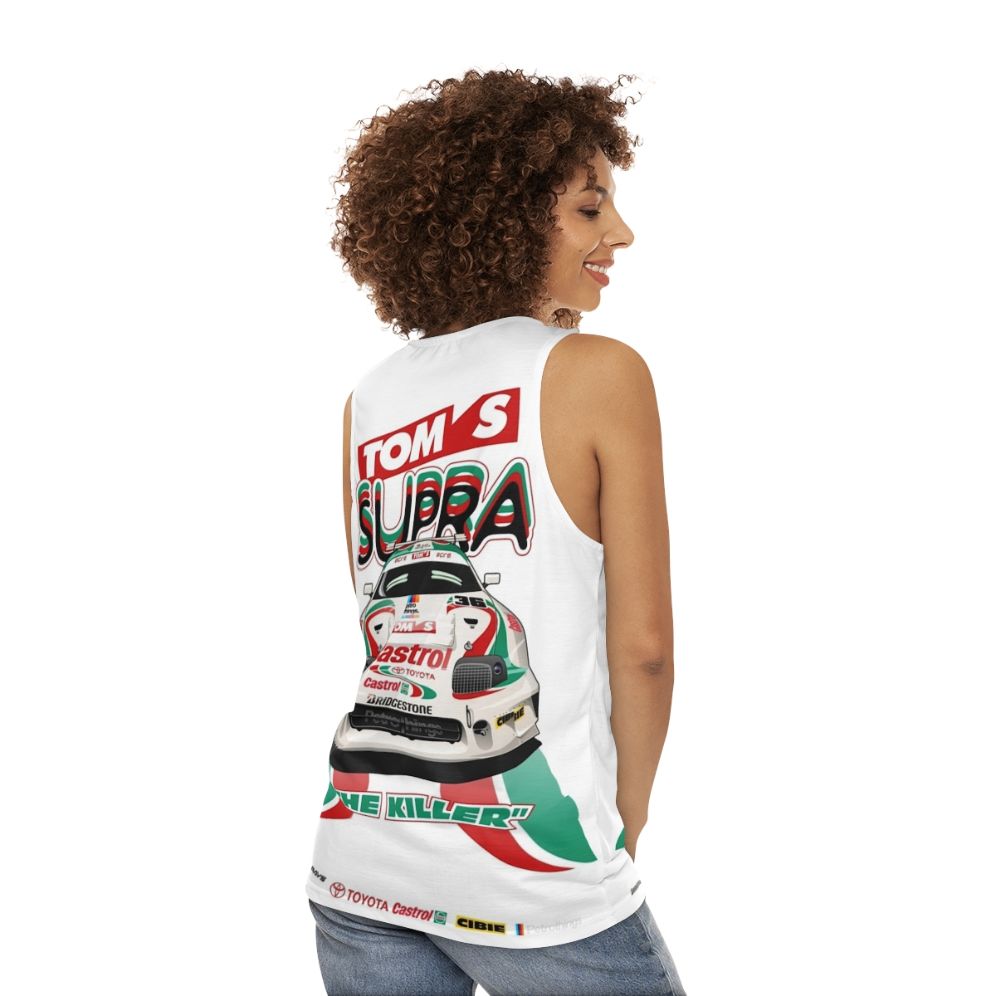 Toyota Supra Unisex Tank Top - women back