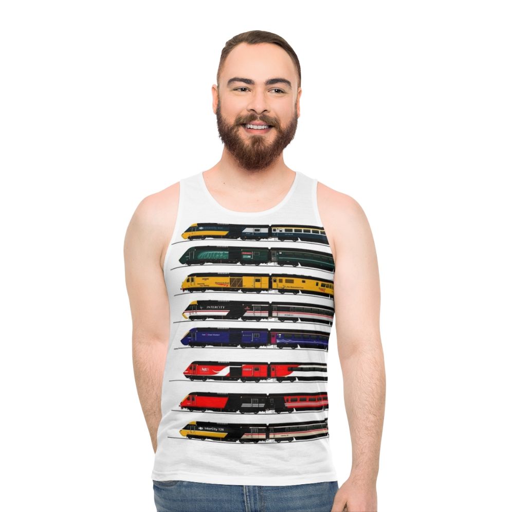 Intercity 125 HST Locomotive Unisex Tank Top - men