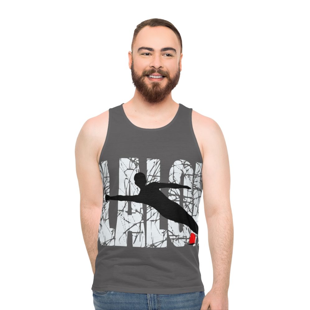 Slalom water skier unisex tank top - men