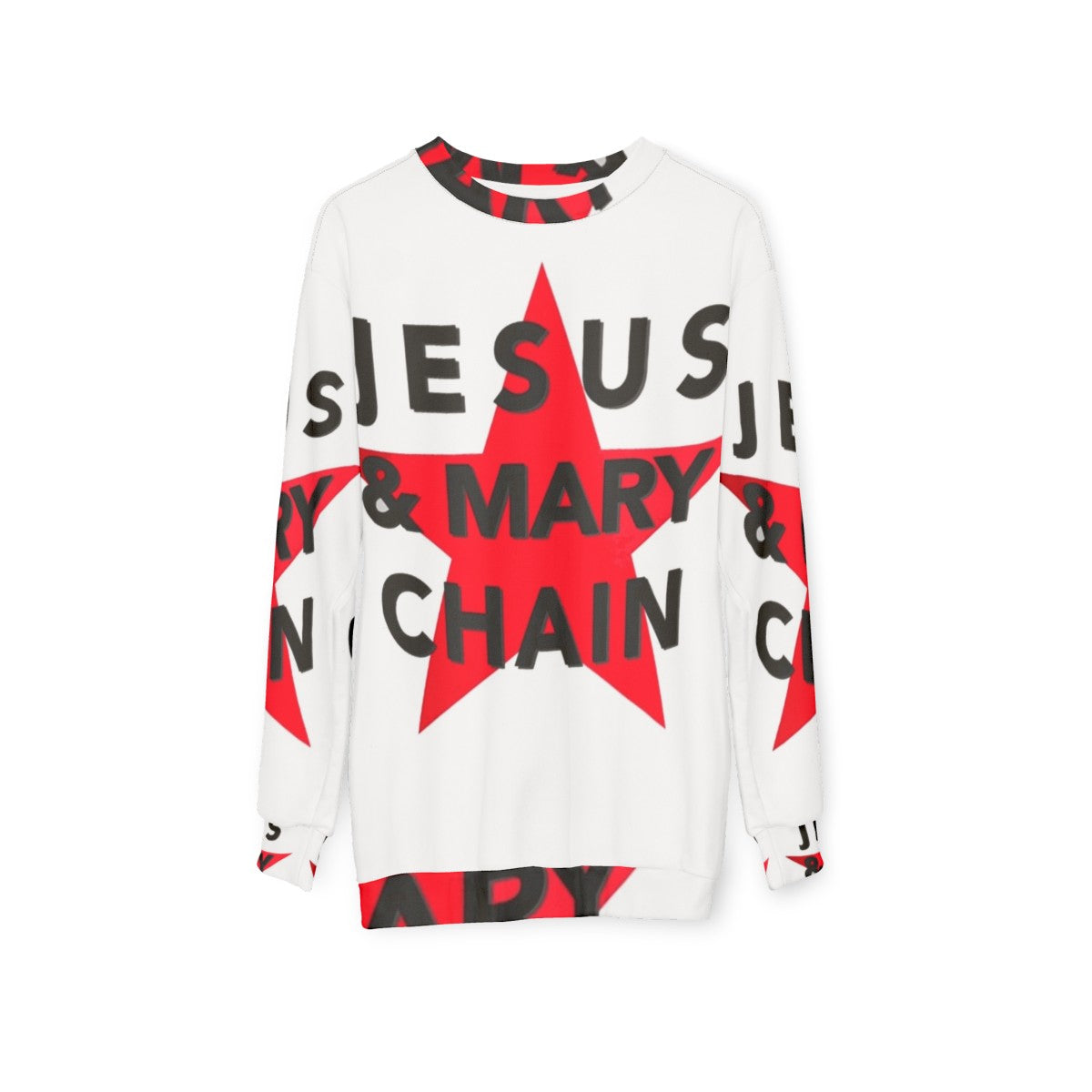 The Jesus and Mary Chain Logo Punk Rock Sweatshirt - hanging