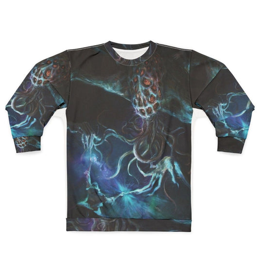 Psychedelic 'Make Contact' sci-fi sweatshirt