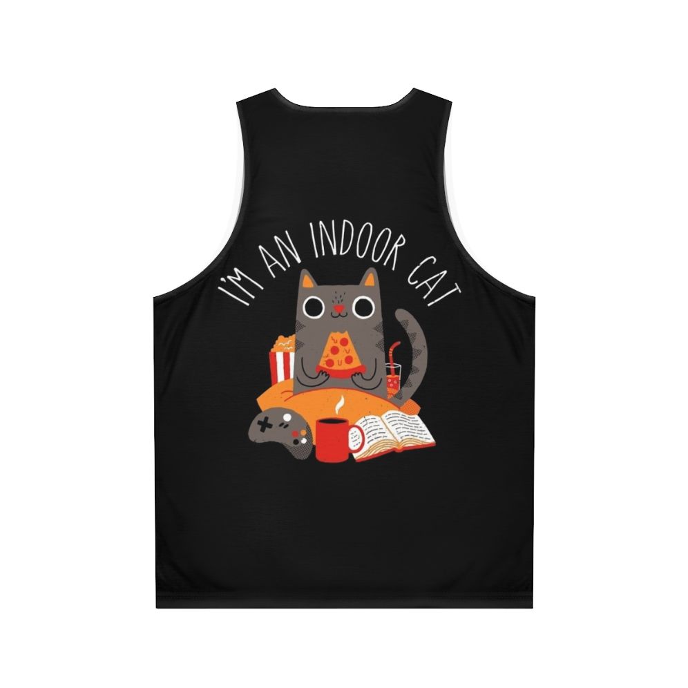 Indoor Cat Unisex Tank Top - Back