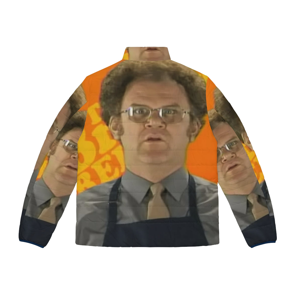 Dr Steve Brule Puffer Jacket - Humorous Outerwear Inspired by the TV Show Check It Out - Back