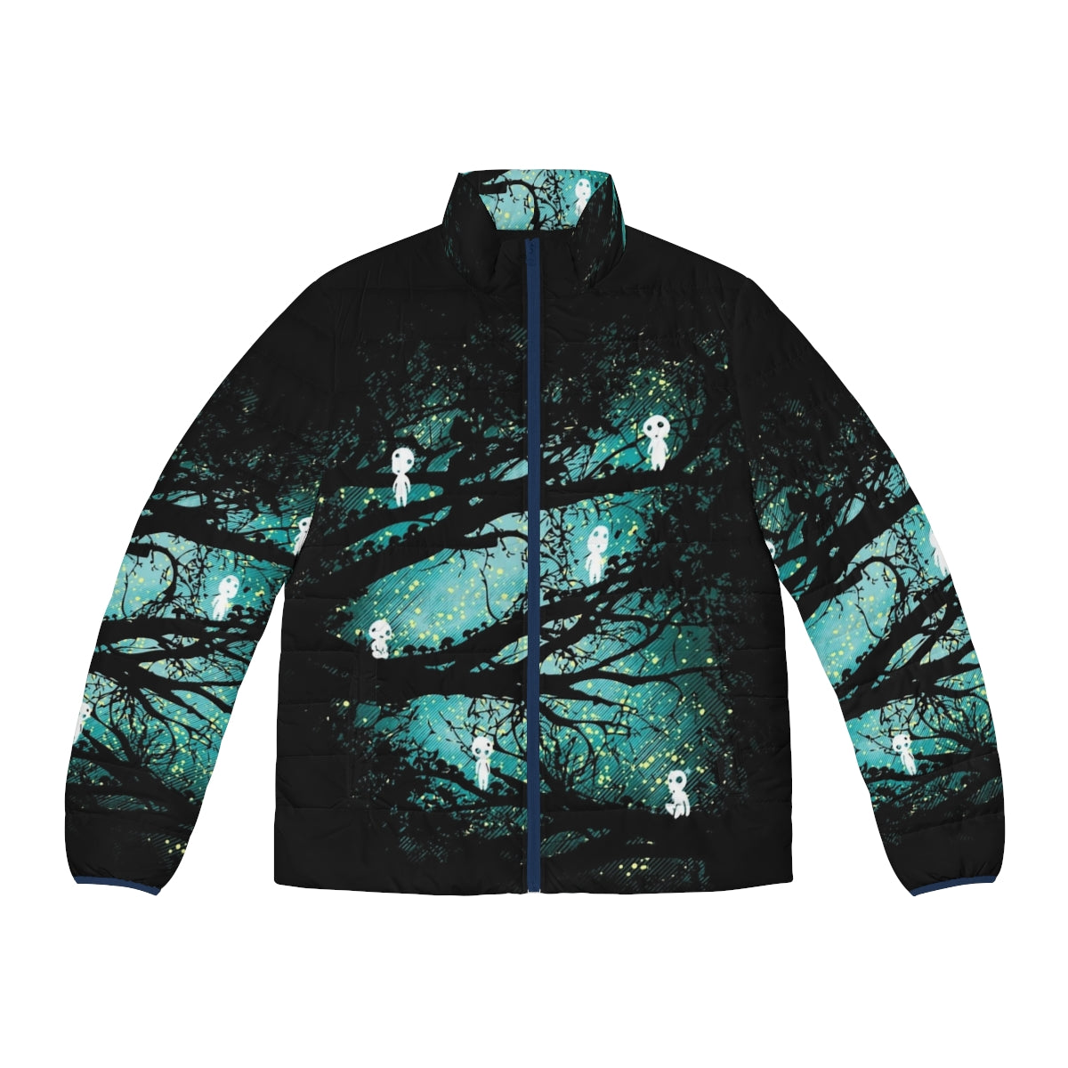 Tree Spirits Puffer Jacket - Whimsical and Enchanting Outerwear