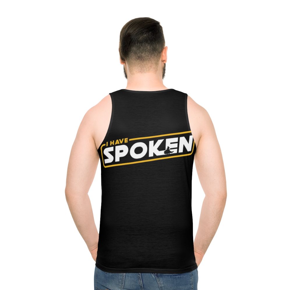 Mandalorian "I Have Spoken" Unisex Tank Top - men back