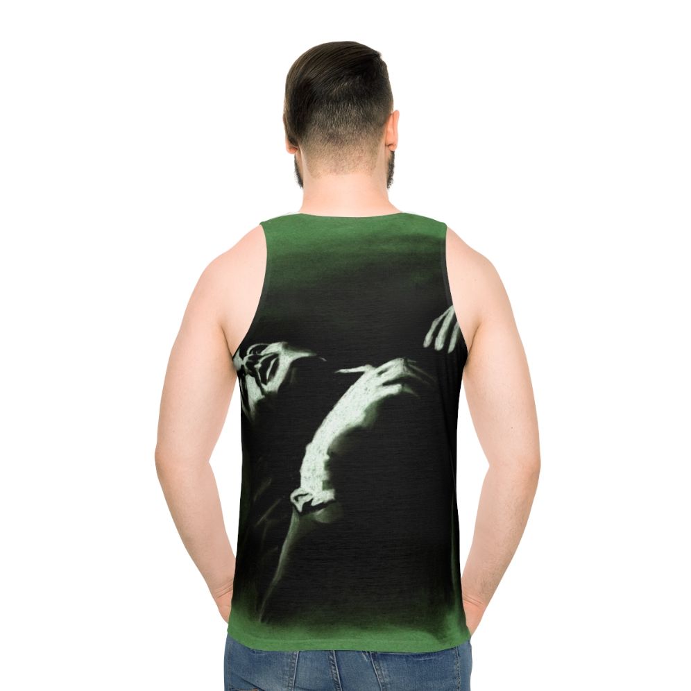 Unisex Tank Top with The Smiths and Morrissey Design - men back